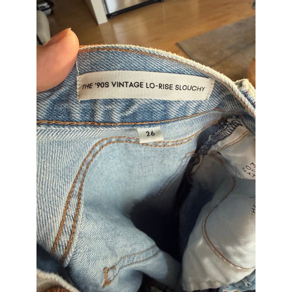 Aritzia Denim Forum 90s Vintage Low Rise Slouchy Jeans 26 - Picture 5 of 5